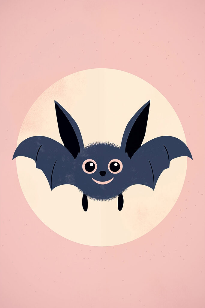 Cartoon of a bat
