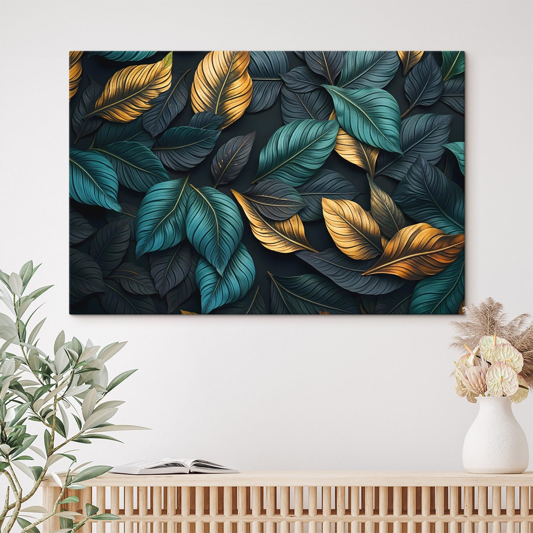 Vibrant leaves in harmonious colors Vibrant leaves in harmonious colors