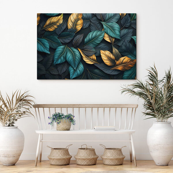 Vibrant leaves in harmonious colors Vibrant leaves in harmonious colors