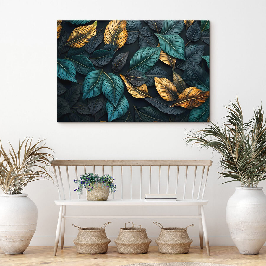 Vibrant leaves in harmonious colors Vibrant leaves in harmonious colors