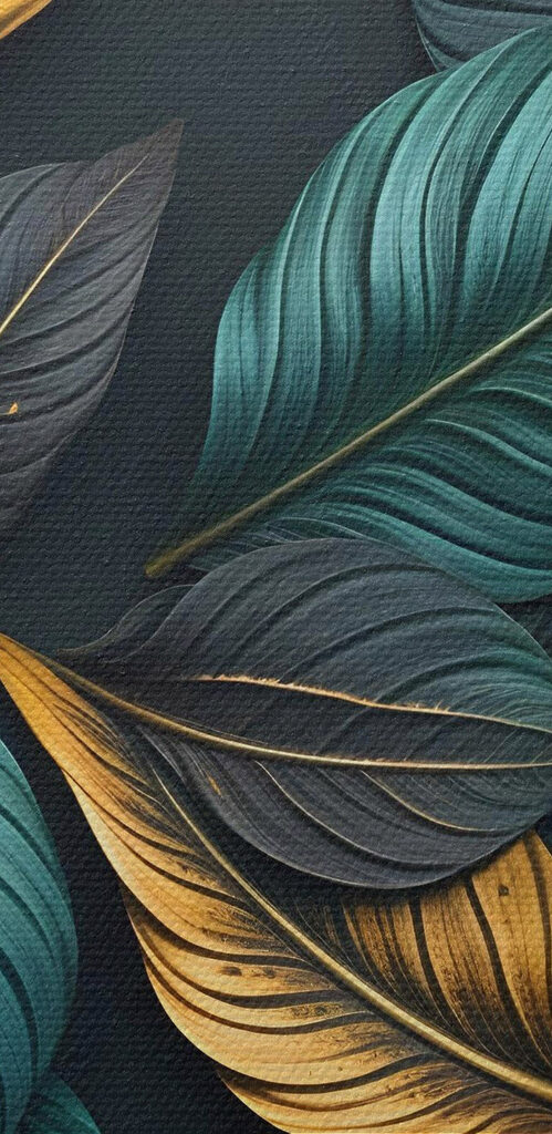 Vibrant leaves in harmonious colors Vibrant leaves in harmonious colors