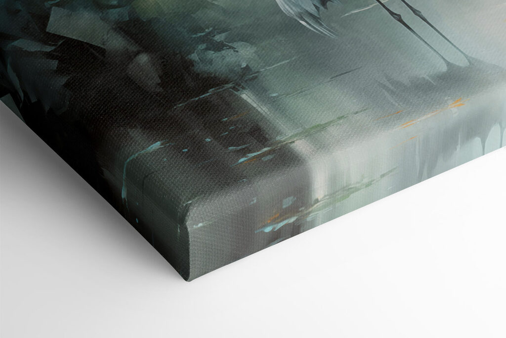 Couple of white birds in a pond