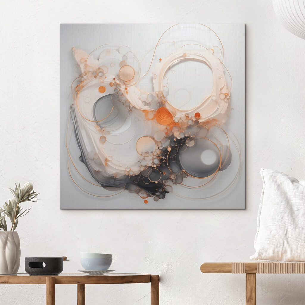 Fluid forms in subtle hues