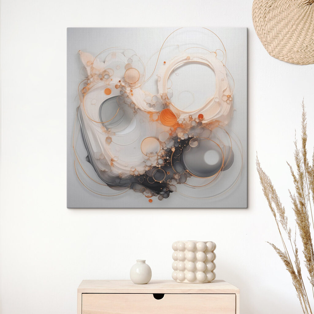 Fluid forms in subtle hues