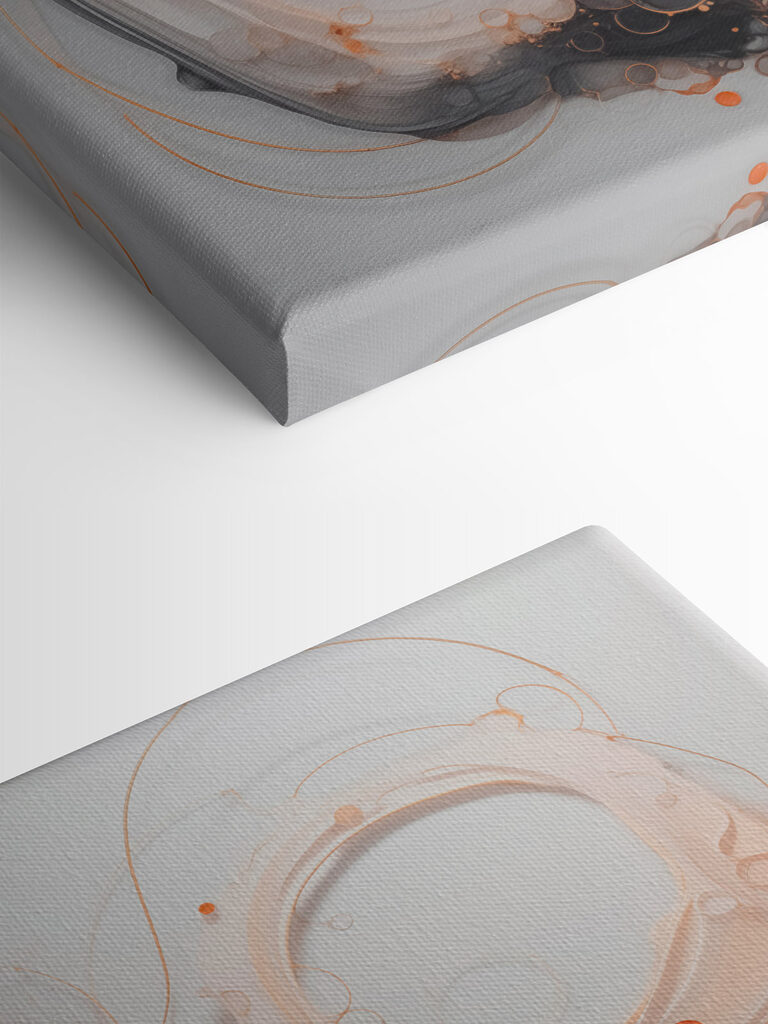 Fluid forms in subtle hues