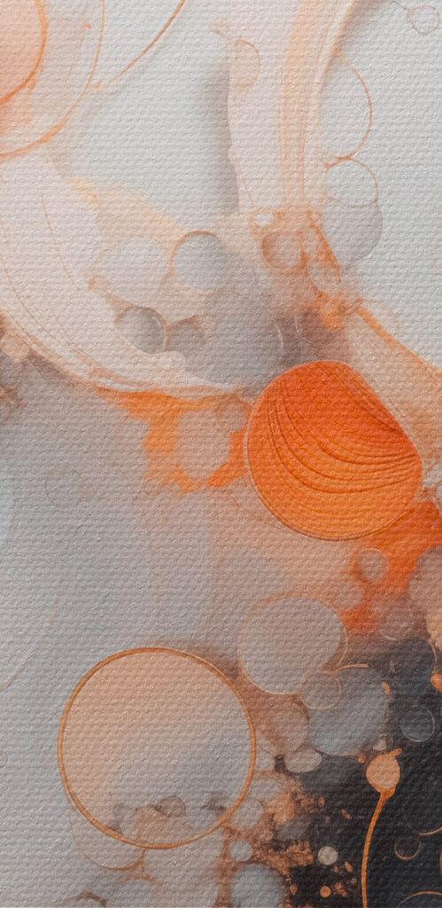 Fluid forms in subtle hues