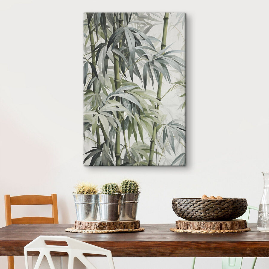 Vibrant bamboo foliage in harmony Vibrant bamboo foliage in harmony
