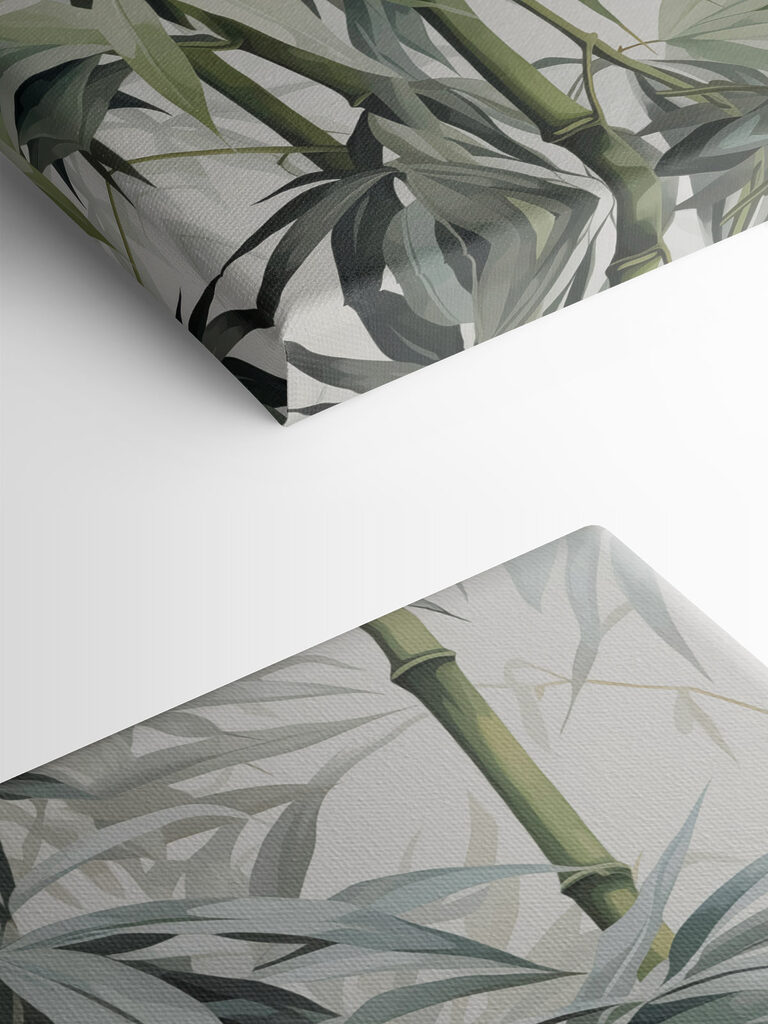 Vibrant bamboo foliage in harmony Vibrant bamboo foliage in harmony