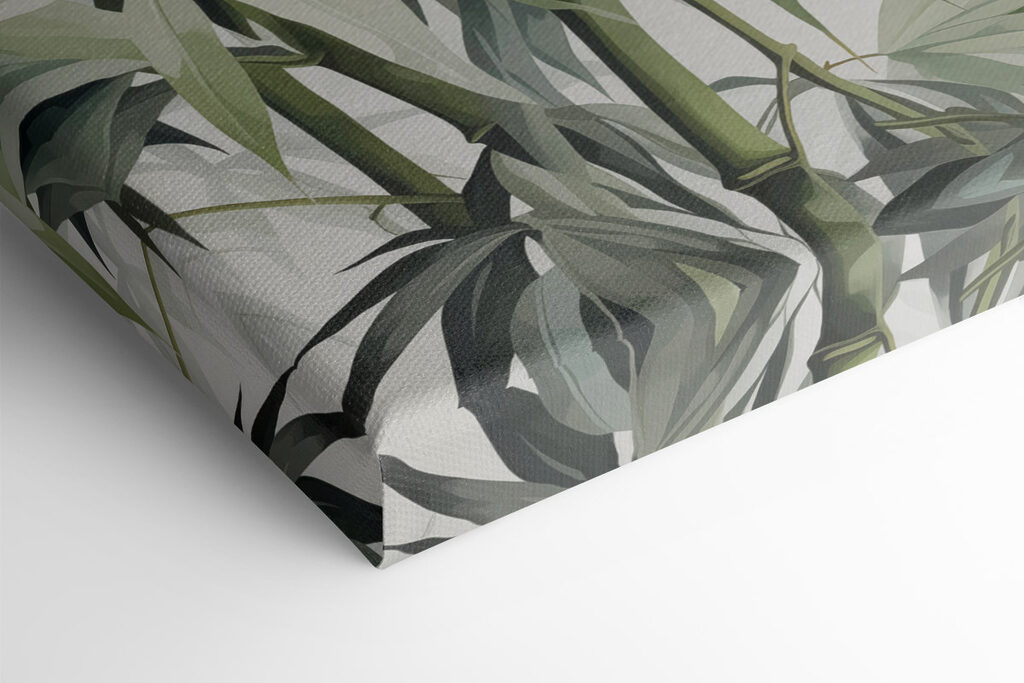 Vibrant bamboo foliage in harmony Vibrant bamboo foliage in harmony