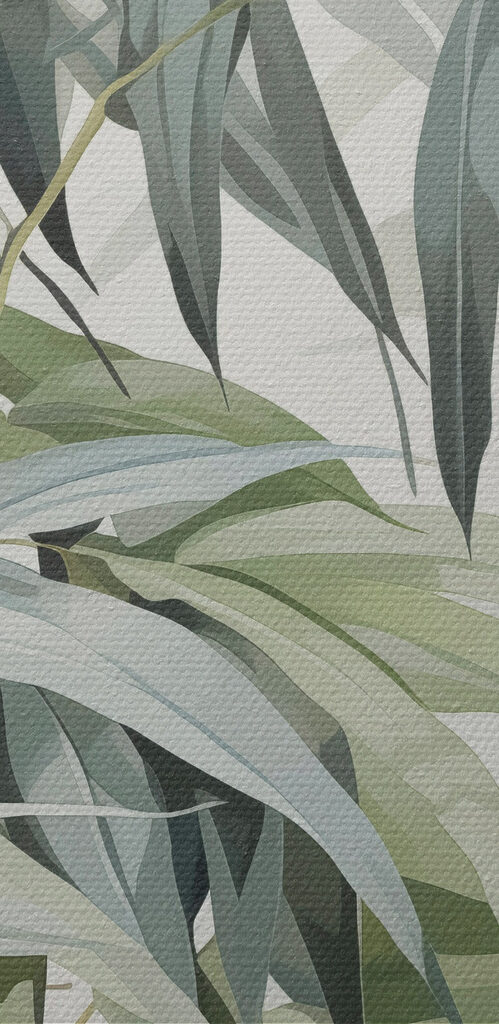 Vibrant bamboo foliage in harmony Vibrant bamboo foliage in harmony