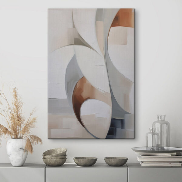 White and brown art White and brown art