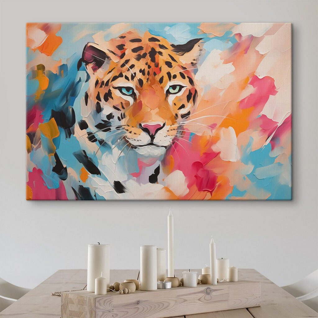 Painting of a leopard