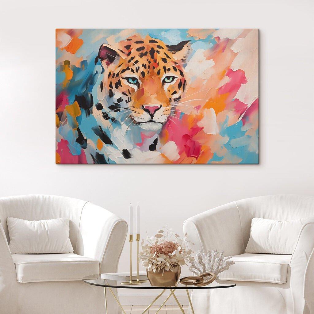 Painting of a leopard
