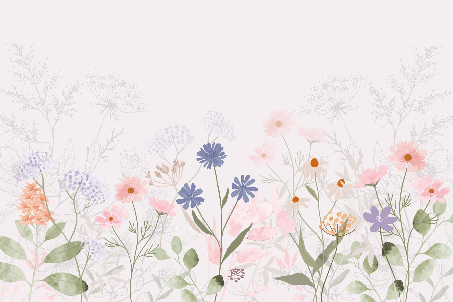 Delicate blooms in soft pastels Delicate blooms in soft pastels