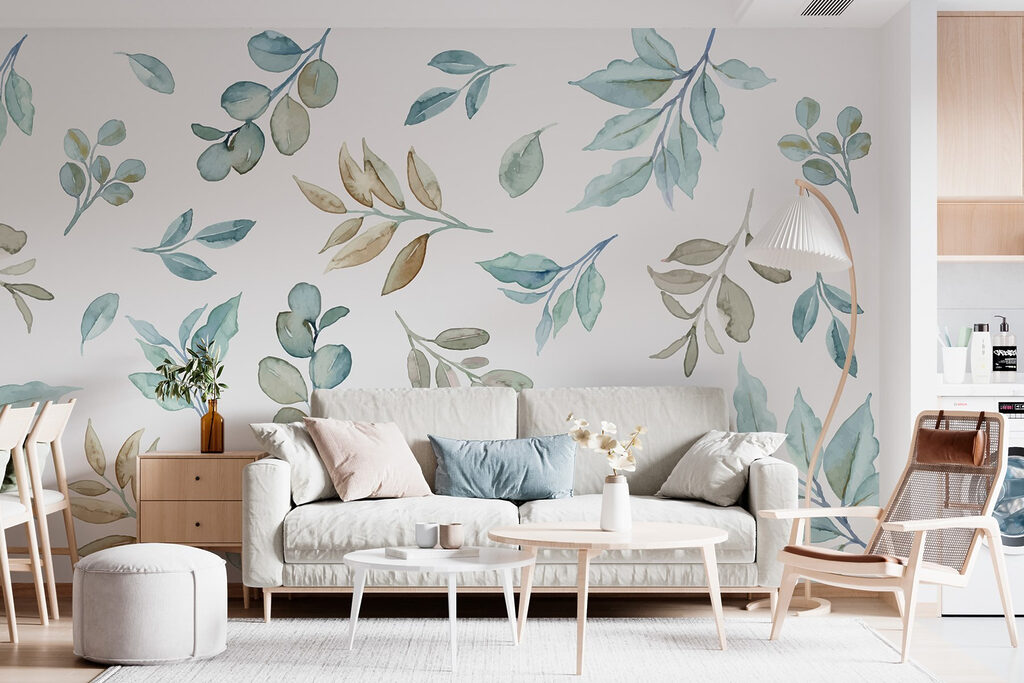 Pattern of leaves and branches