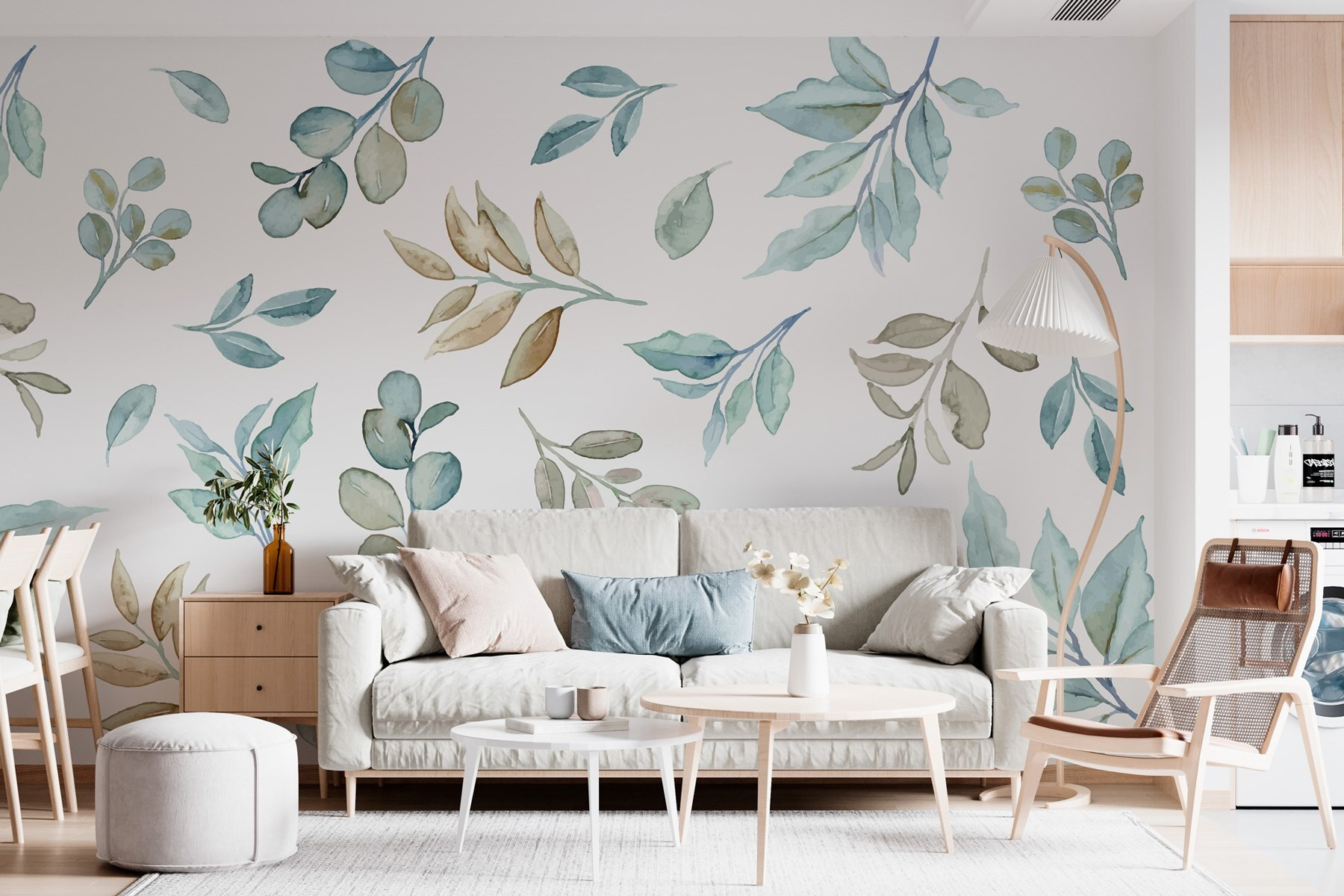 Pattern of leaves and branches