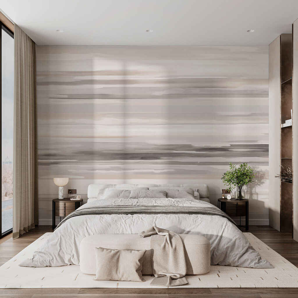 Soft hues blend in gentle waves Soft hues blend in gentle waves