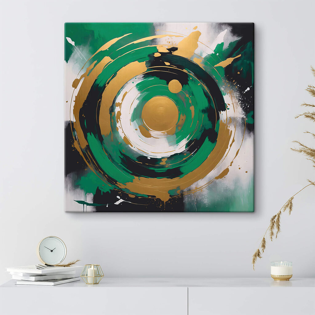 Dynamic circular patterns in vibrant hues Dynamic circular patterns in vibrant hues