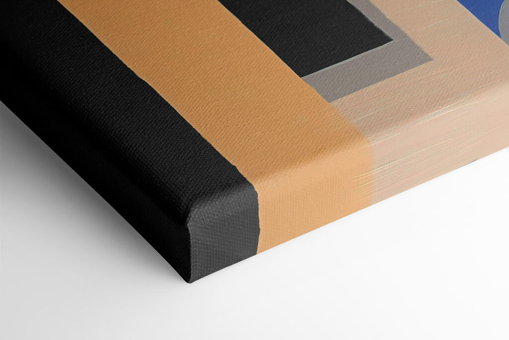 Painting of different colors and shapes