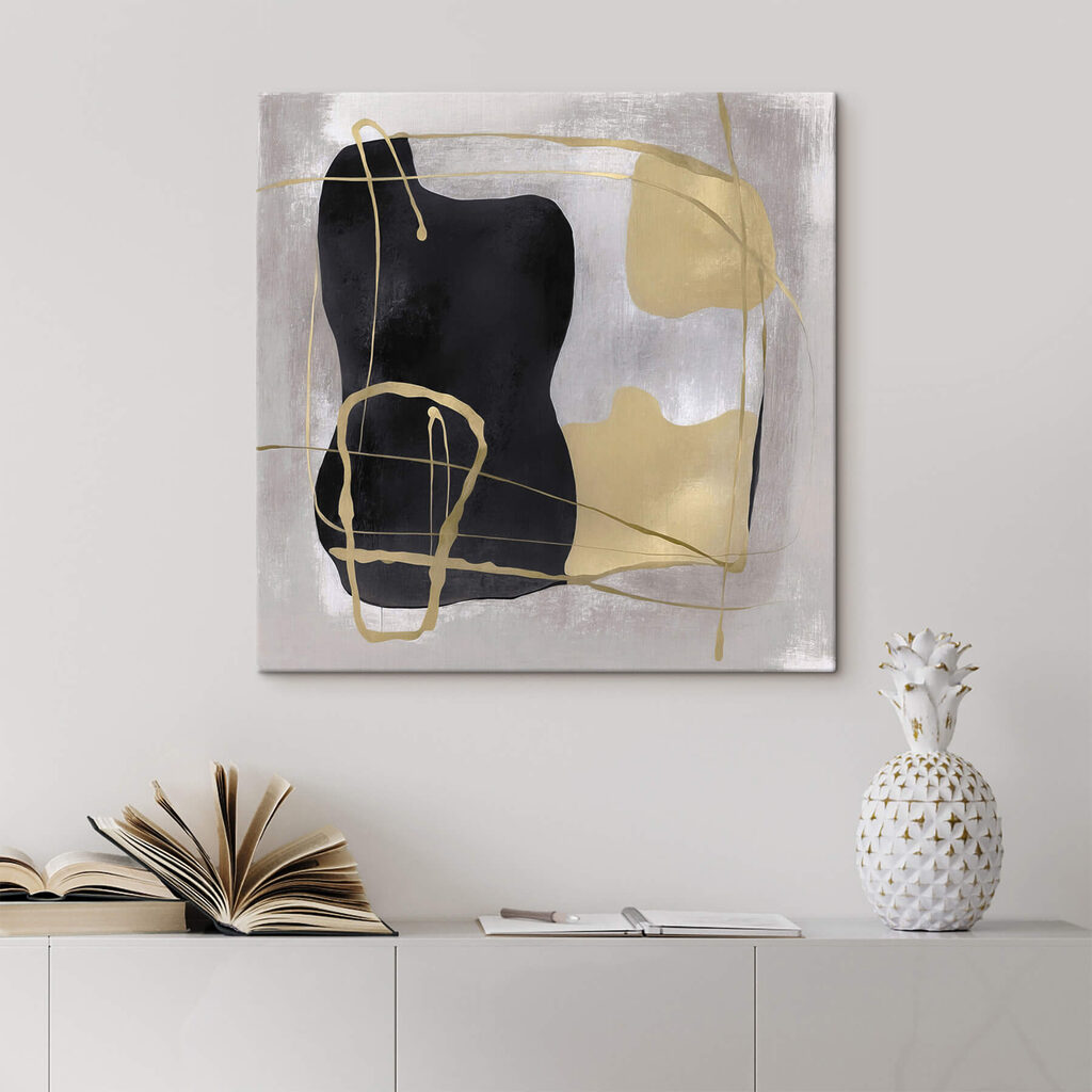 Abstract harmony in contrasting colors