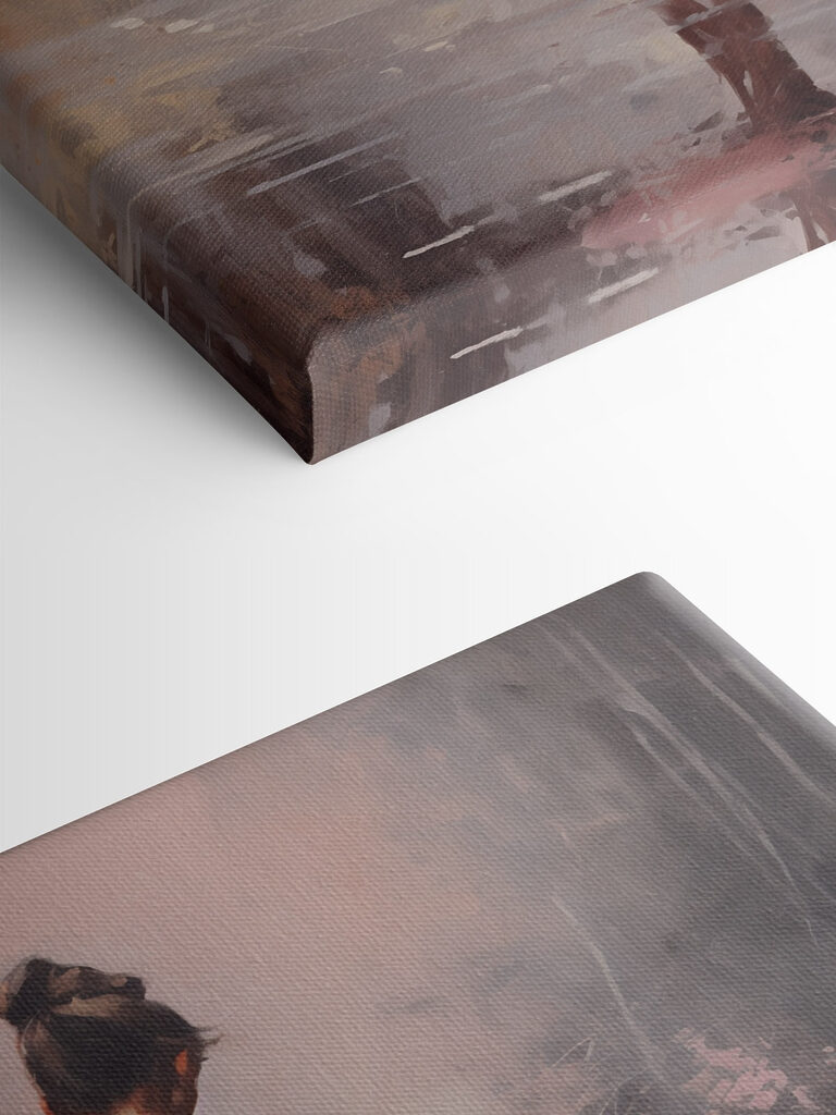 Painting of a woman in a pink tutu