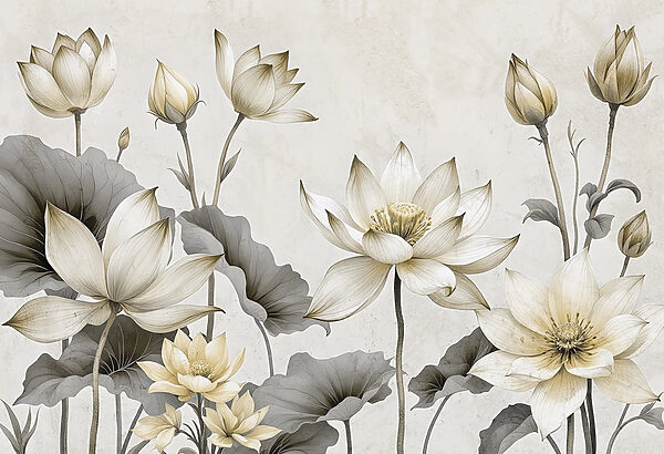 Beautiful blooms in soft hues