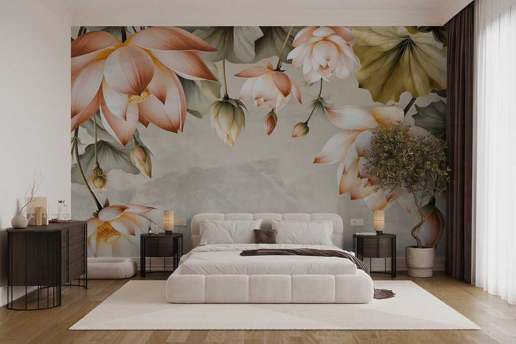 Delicate blossoms in soft hues