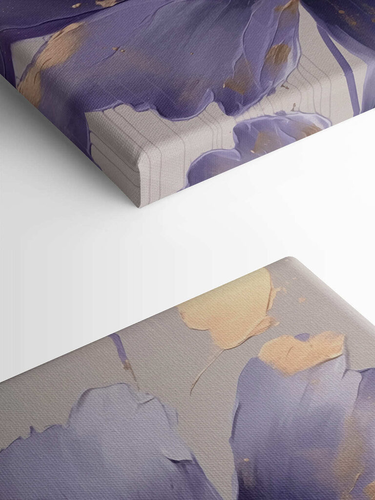 Painting of a purple flower