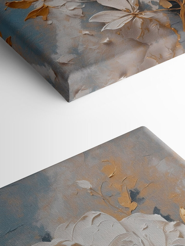 Delicate white flower in soft tones