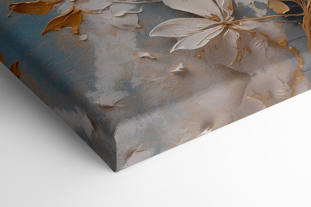 Delicate white flower in soft tones