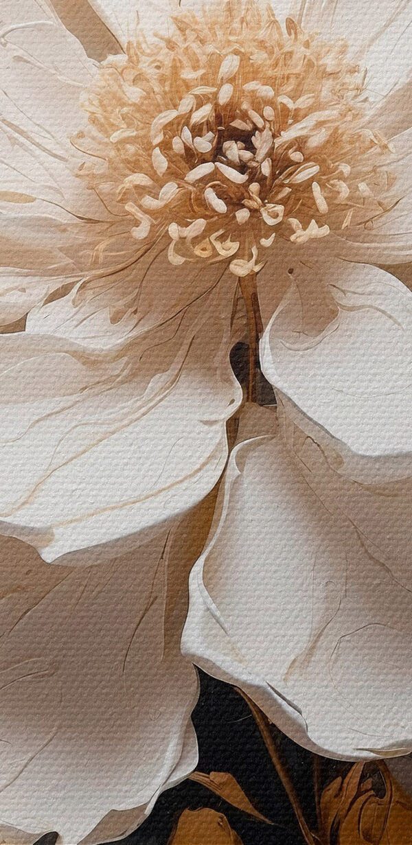 Delicate white flower in soft tones Delicate white flower in soft tones