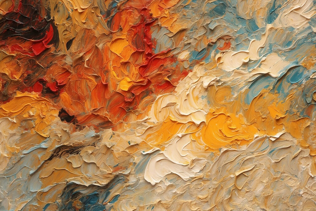 Vibrant colors swirling harmoniously Vibrant colors swirling harmoniously