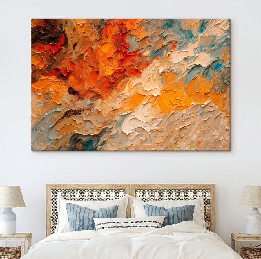 Vibrant colors swirling harmoniously Vibrant colors swirling harmoniously