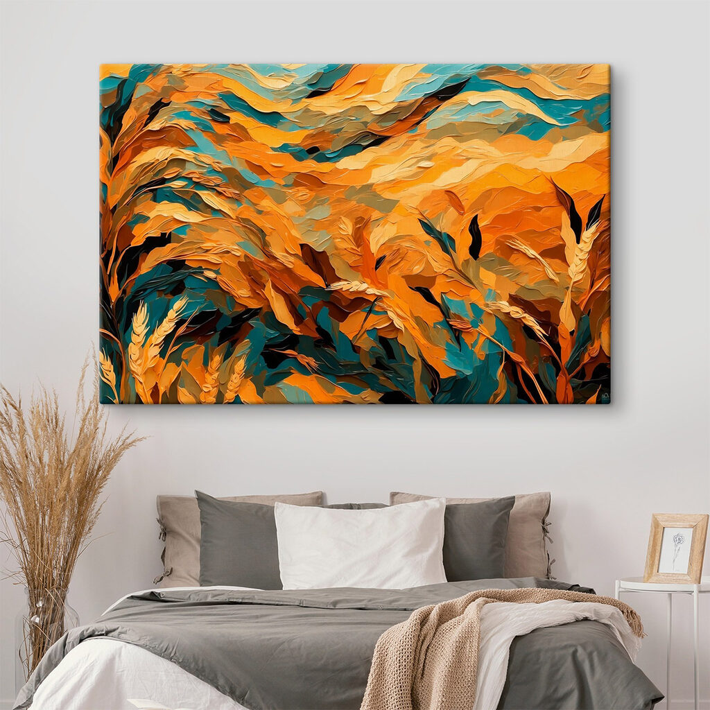 Painting of leaves and plants