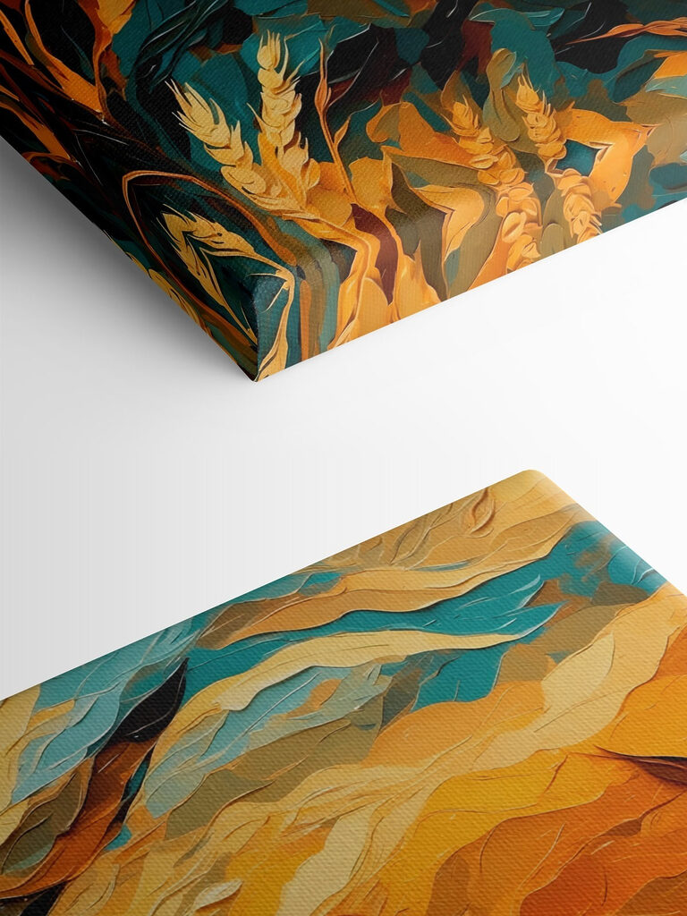 Painting of leaves and plants