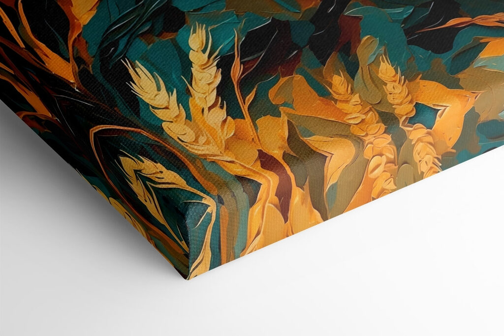 Painting of leaves and plants