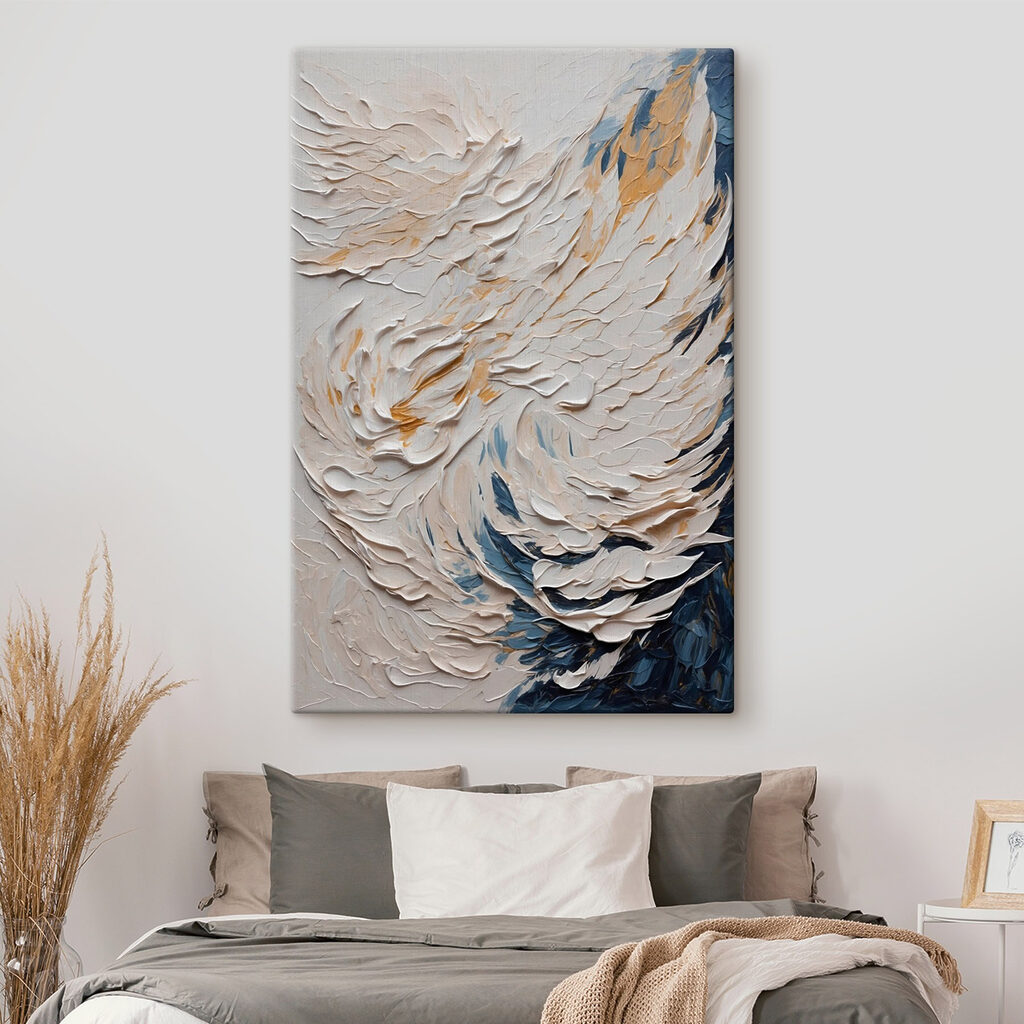 White and blue painting White and blue painting