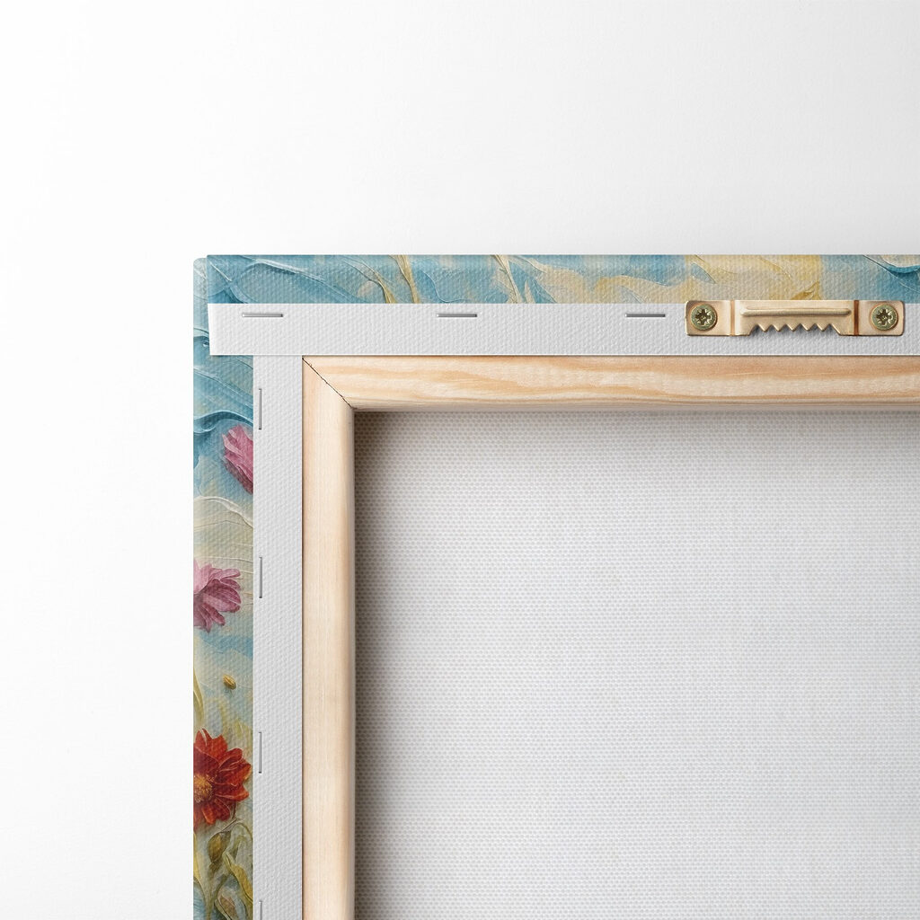 Painting of flowers and grass