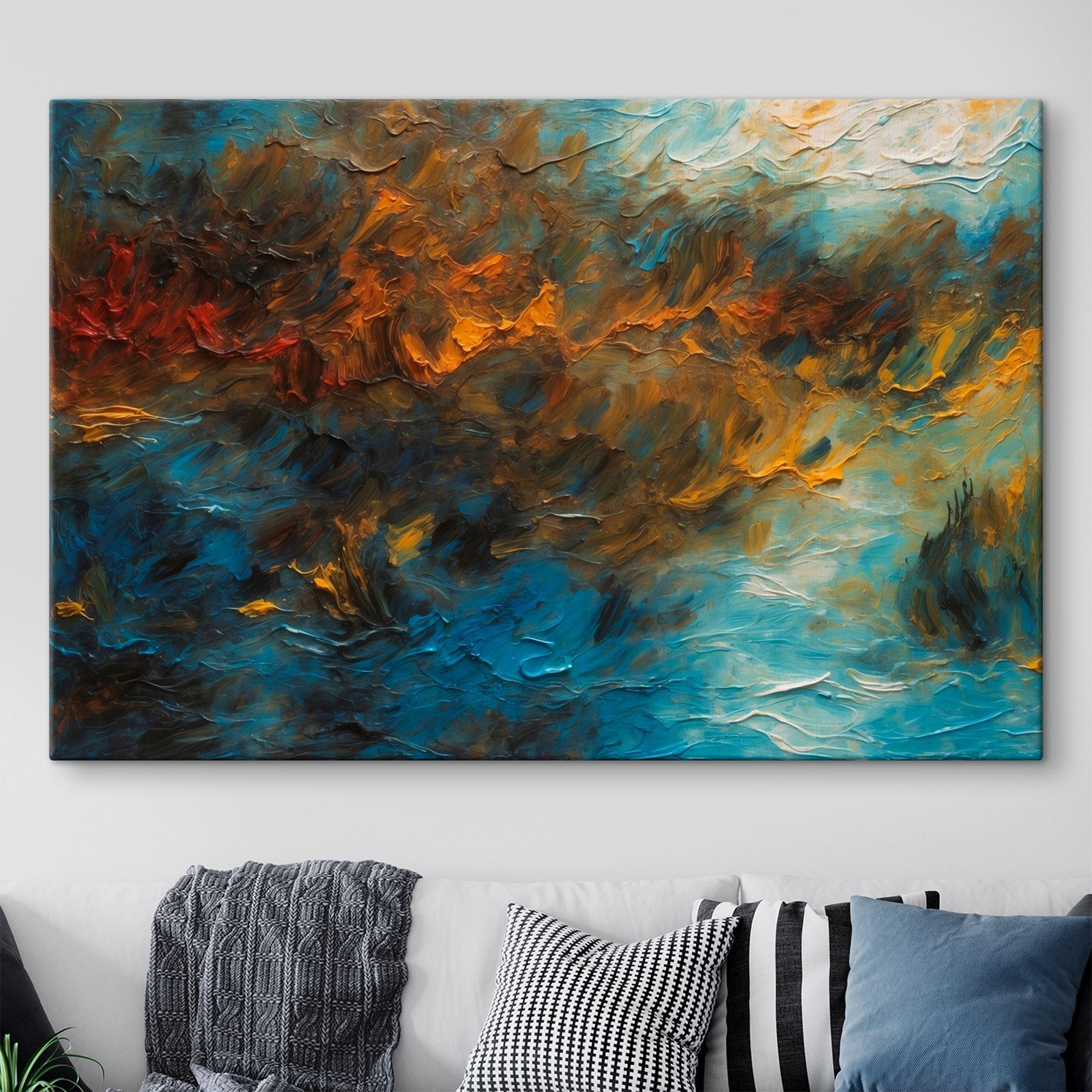 Painting of a cloud of paint