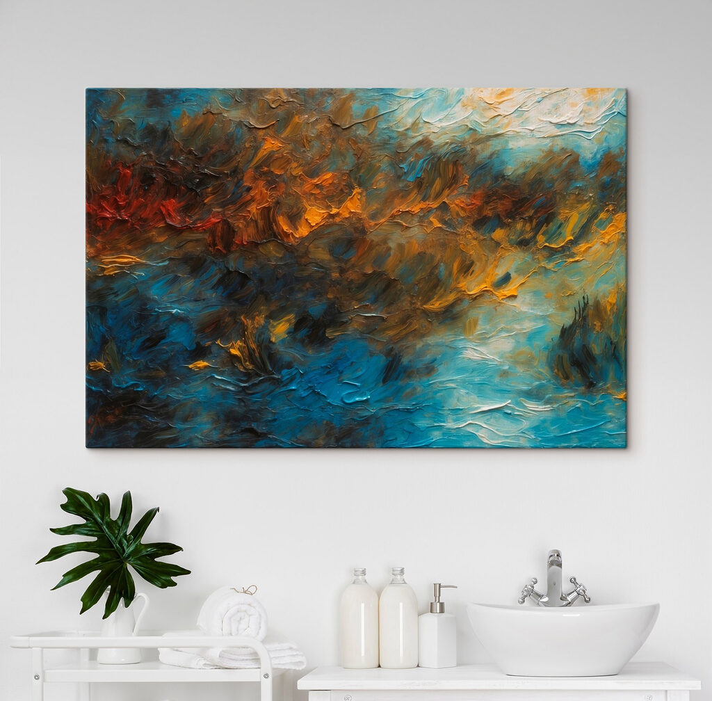 Painting of a cloud of paint