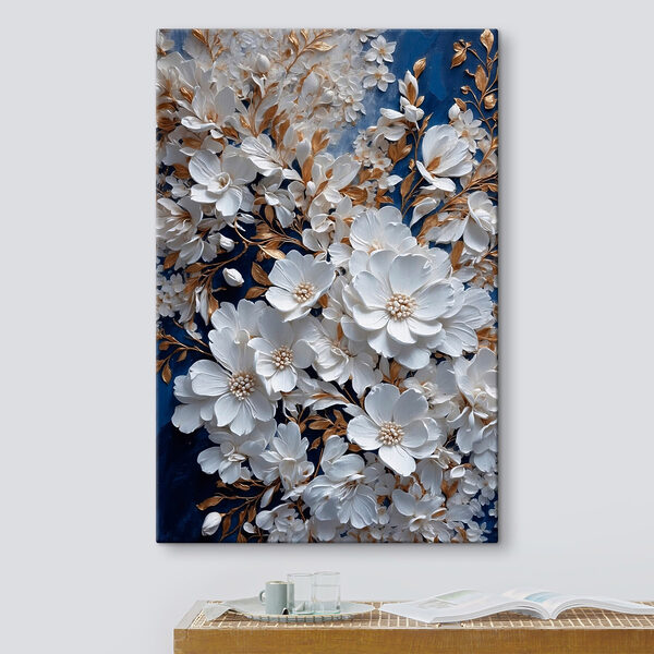 Delicate blooms on a rich backdrop Delicate blooms on a rich backdrop