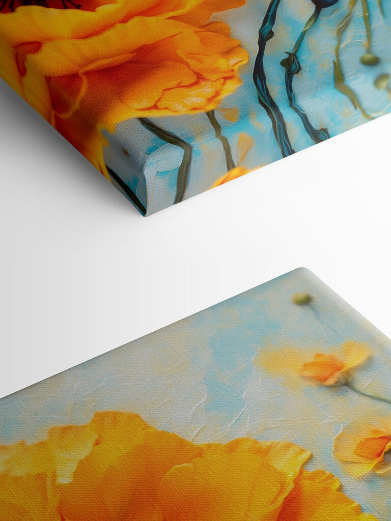 Vibrant blooms enhance serene backdrop Vibrant blooms enhance serene backdrop