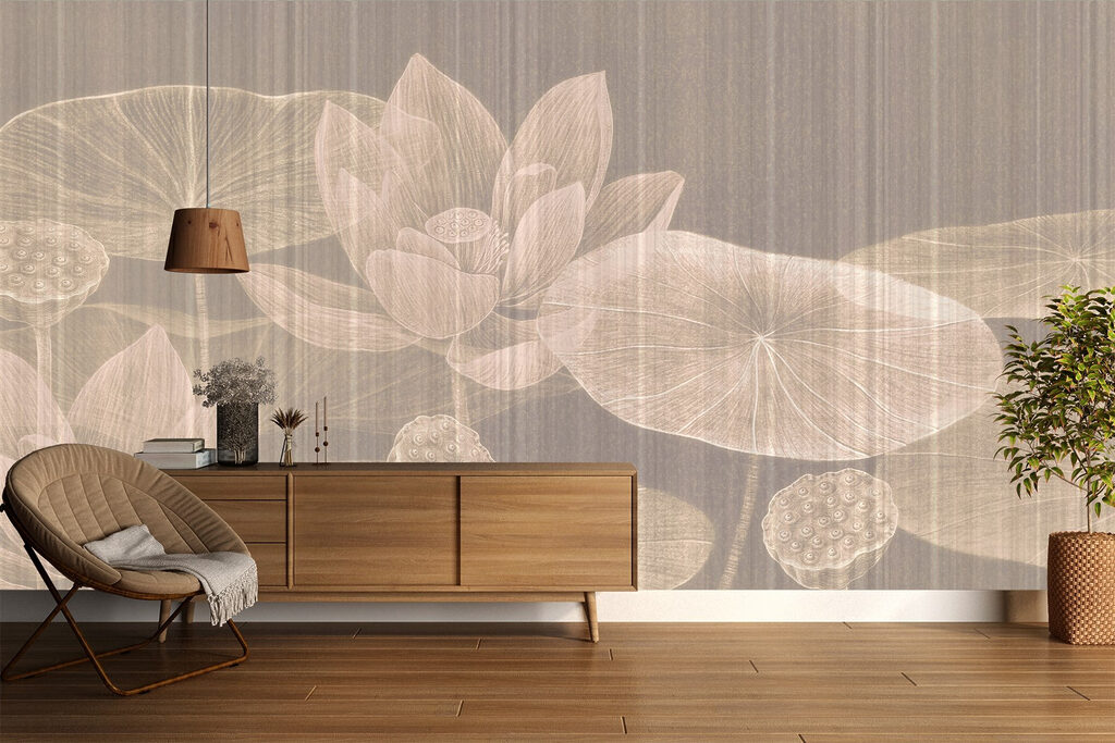Delicate blooms on tranquil waters