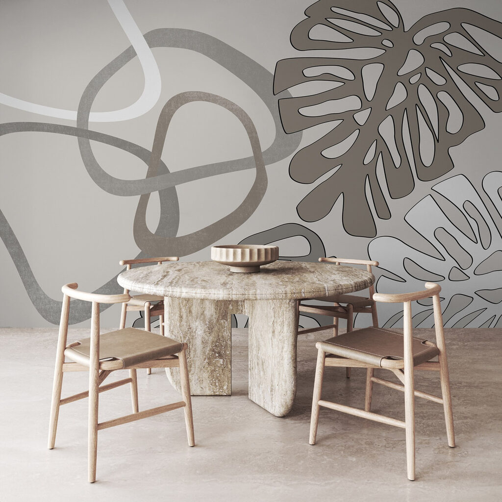 Abstract elegance in neutral tones