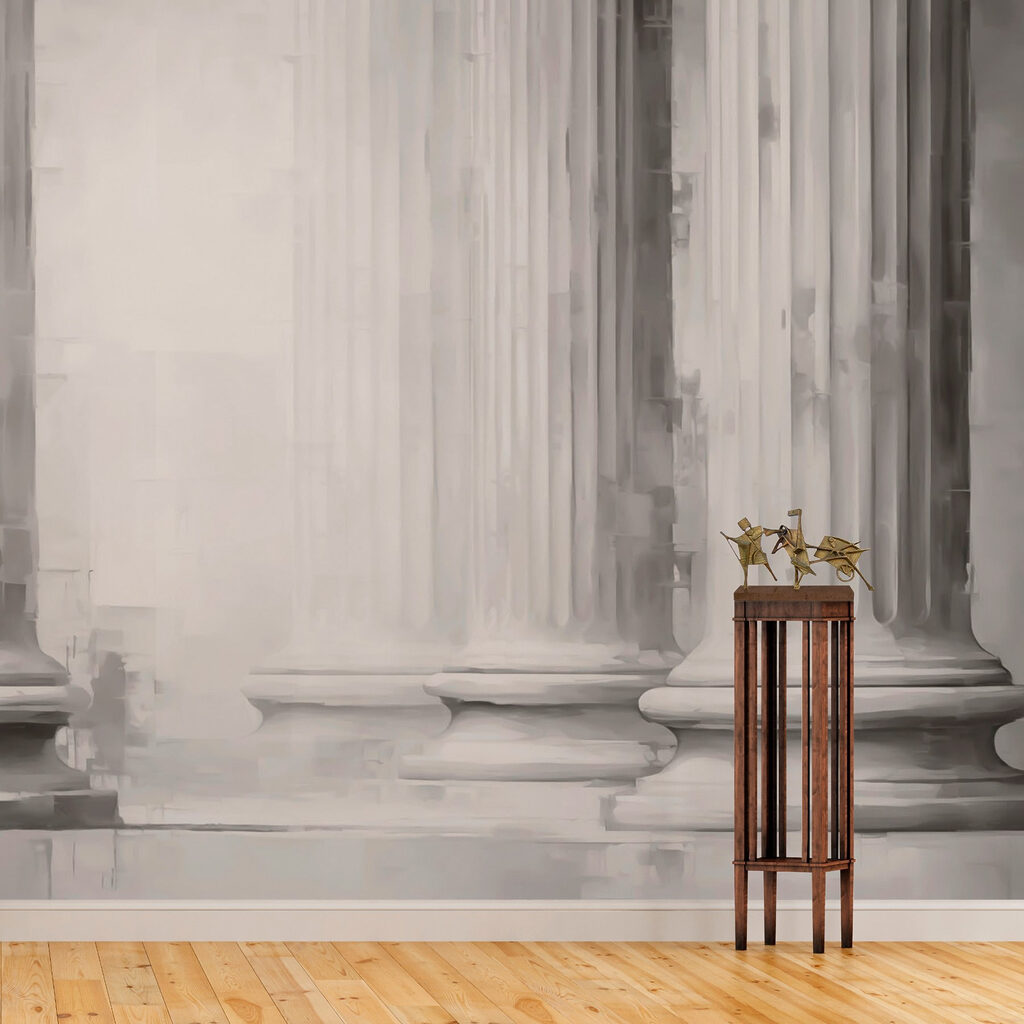 Group of pillars with columns