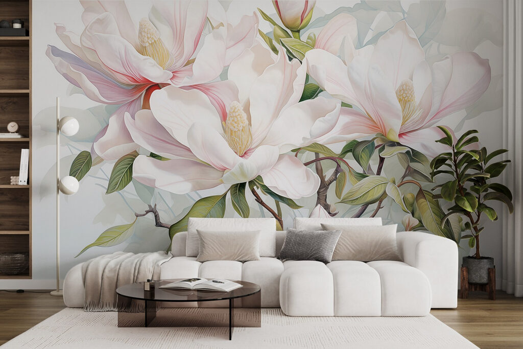Elegant blooms in soft pastel hues Elegant blooms in soft pastel hues