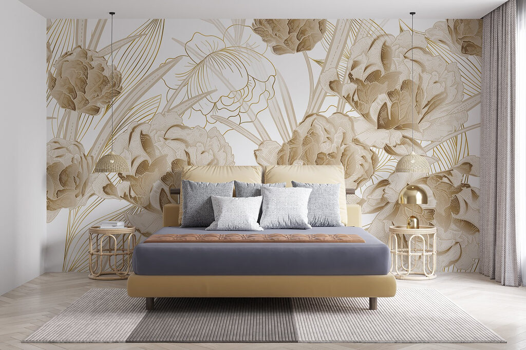 Elegant floral design in muted tones Elegant floral design in muted tones