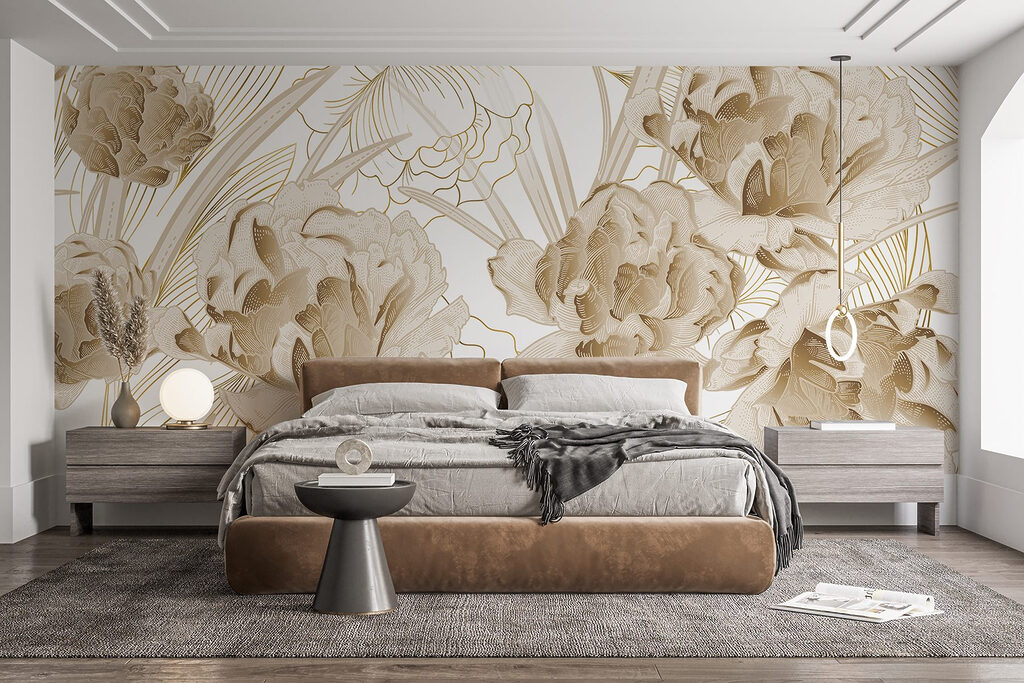 Elegant floral design in muted tones Elegant floral design in muted tones