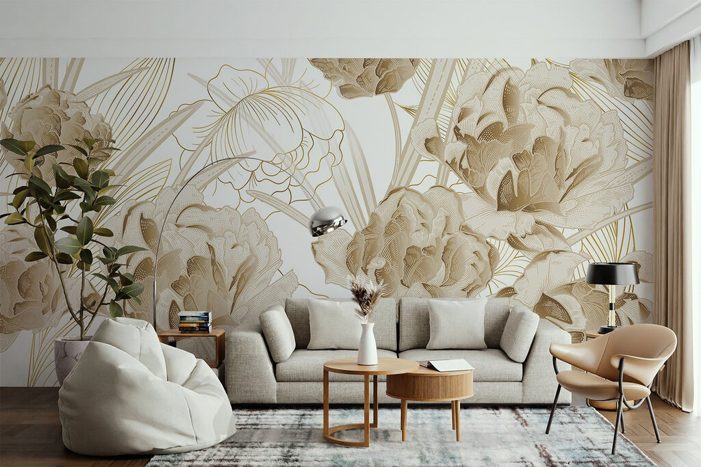 Elegant floral design in muted tones Elegant floral design in muted tones