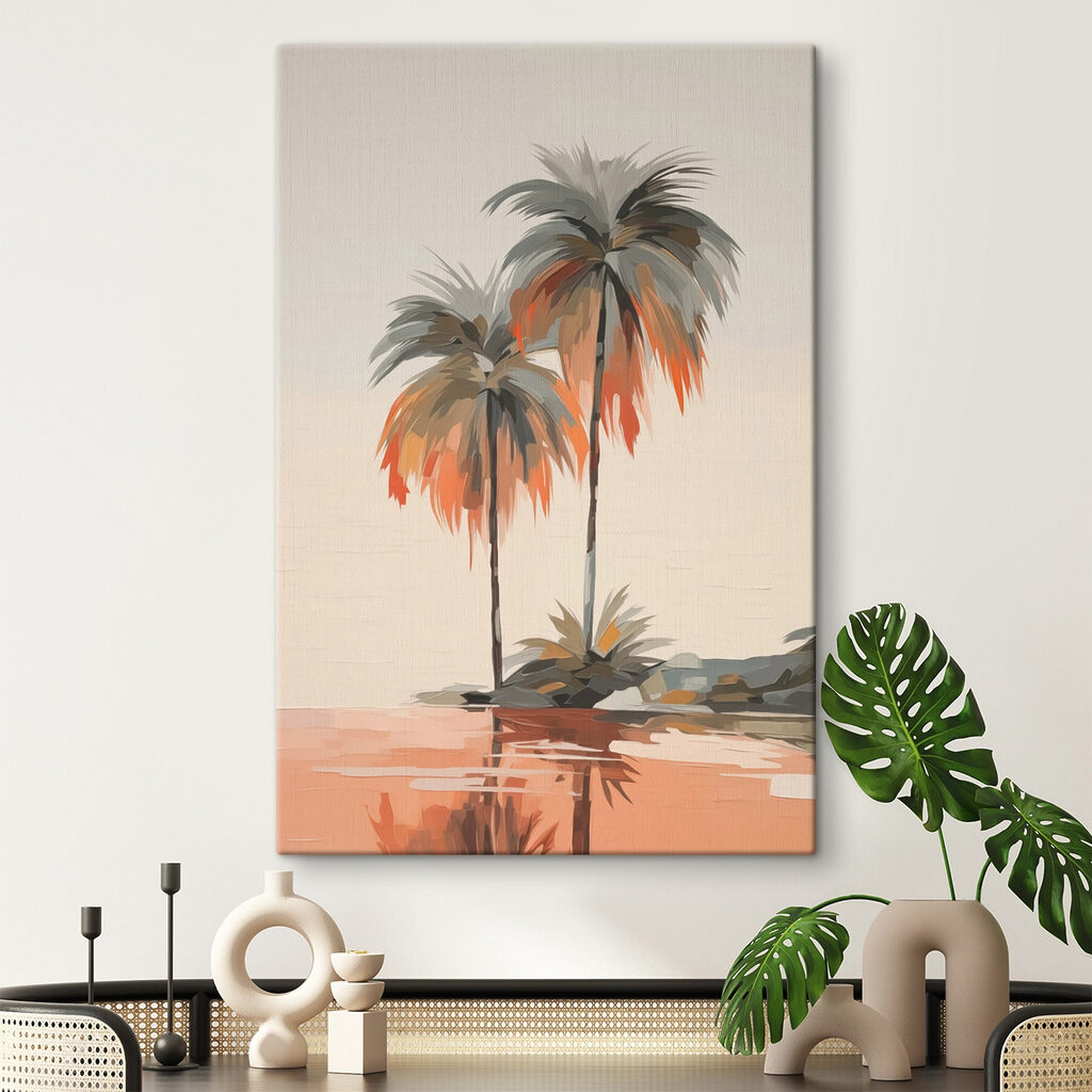 Palm trees on a beach